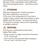 Cookie Care Guide showing how to store and warm Salt of the Earth Bakery cookies for best freshness.
